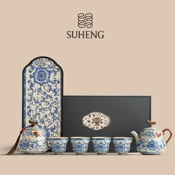 Premium Ceramic Tea Set Gift Box