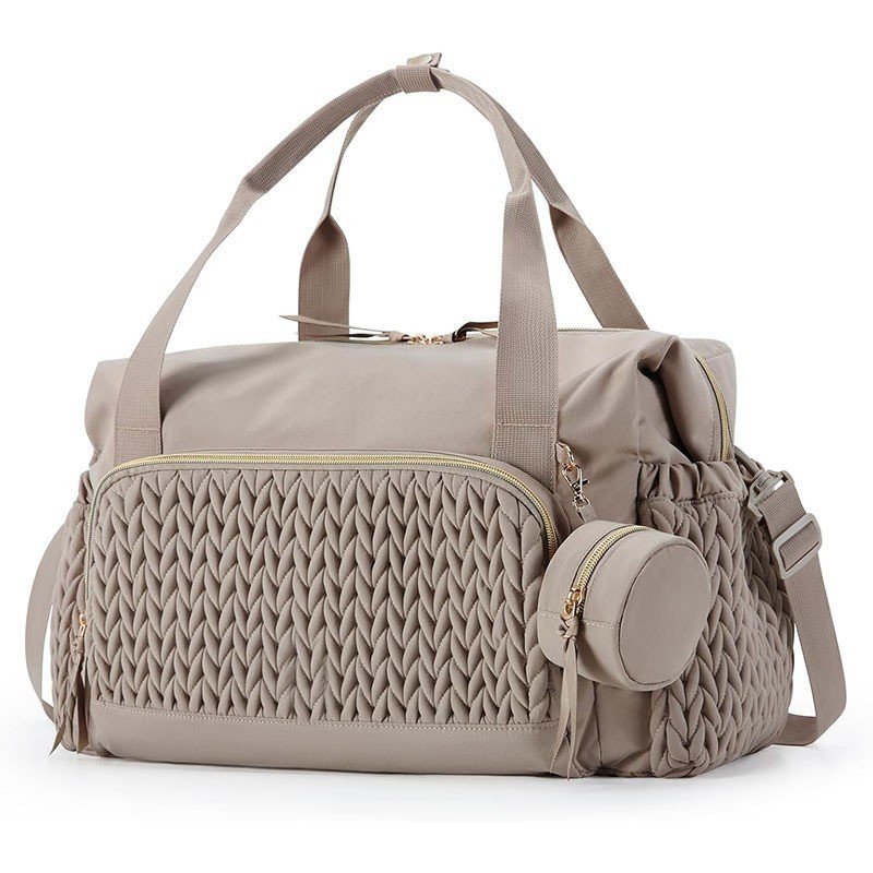 Cross-Border Mommy Bag, Multifunctional Mother and Baby Outing Fashion Mommy Bag, Large Capacity Backpack, Baby Stroller Hanging Bag
