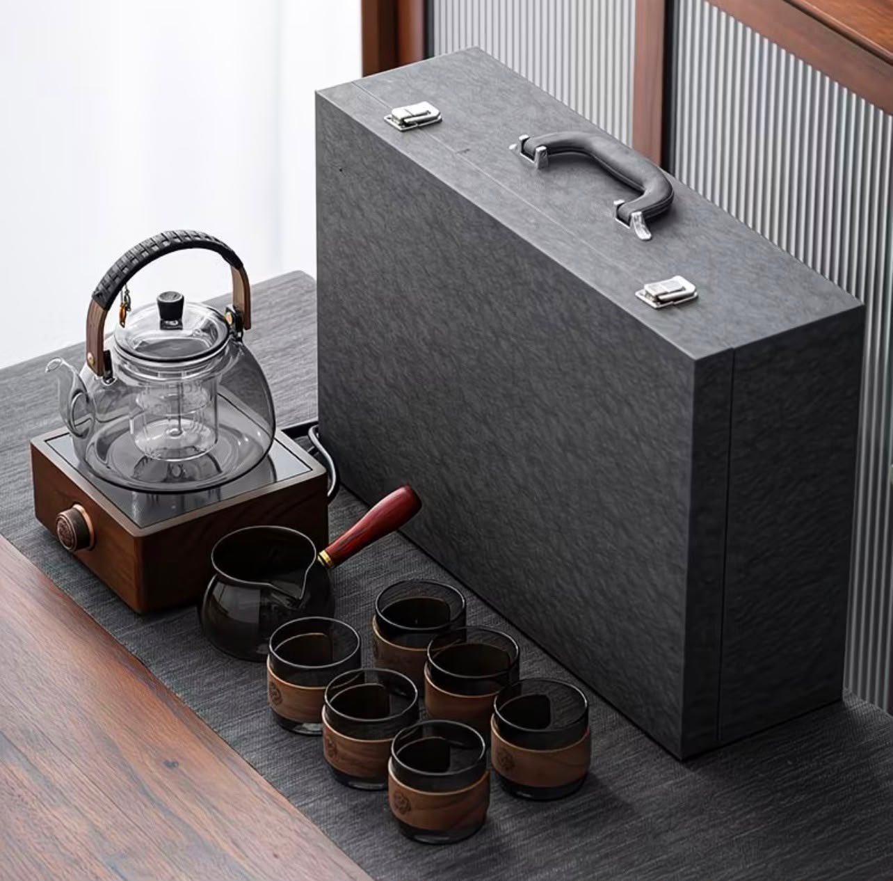 Light Luxury Electric Ceramic Stove Glass Teapot Tea Set Gift Box Set